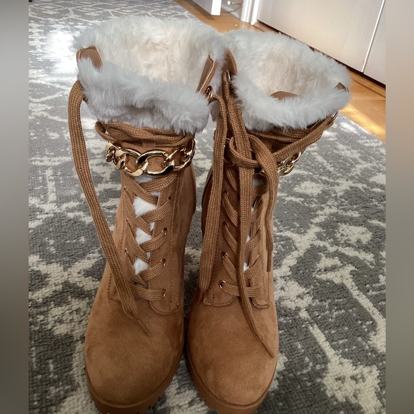 NWOT! Nadira suede Lace up Boots - Picture 10 of 16